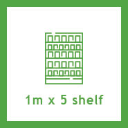 1m x 5 Shelf